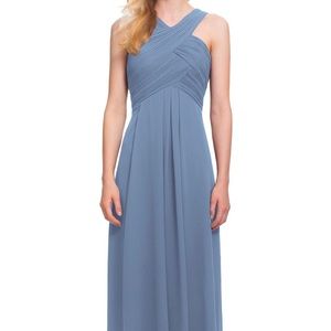 #Levkoff Crisscross Bodice Chiffon Gown
